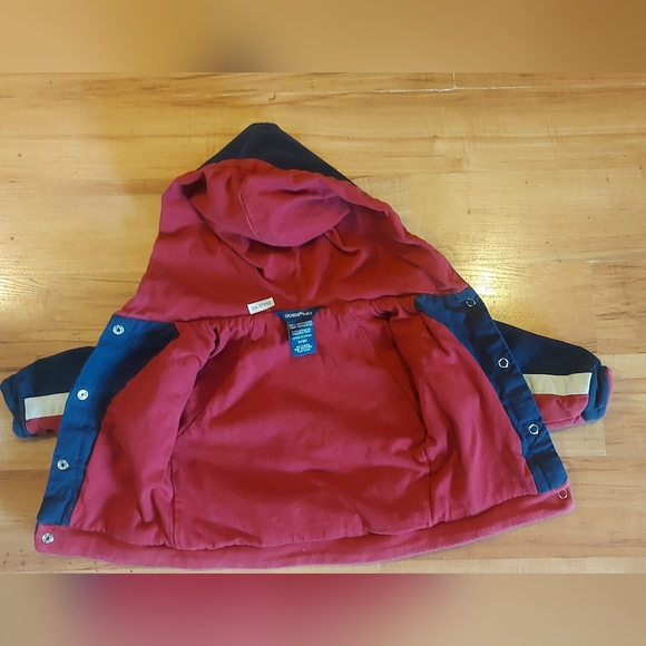 Guess Baby Boys' Navy Blue / Maroon Hoodie 6 - 9 Months - Picture 3 of 7